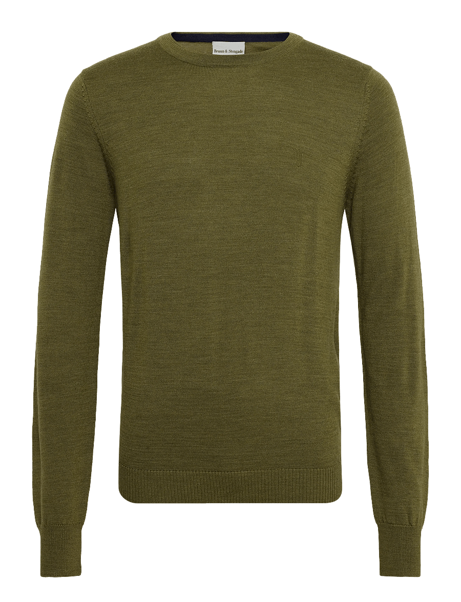 Bruun & Stengade - BS Jupiter Regular Fit Knitwear - rund hals - bright green - 1