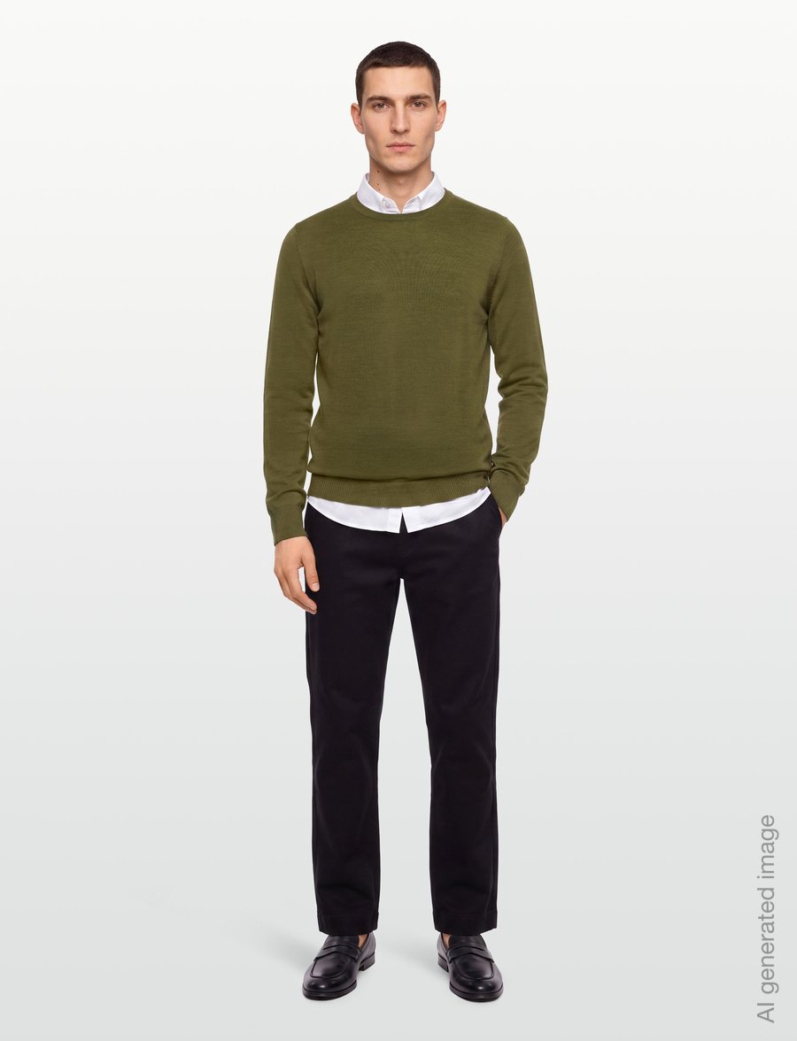 Bruun & Stengade - BS Jupiter Regular Fit Knitwear - rund hals - bright green - 0