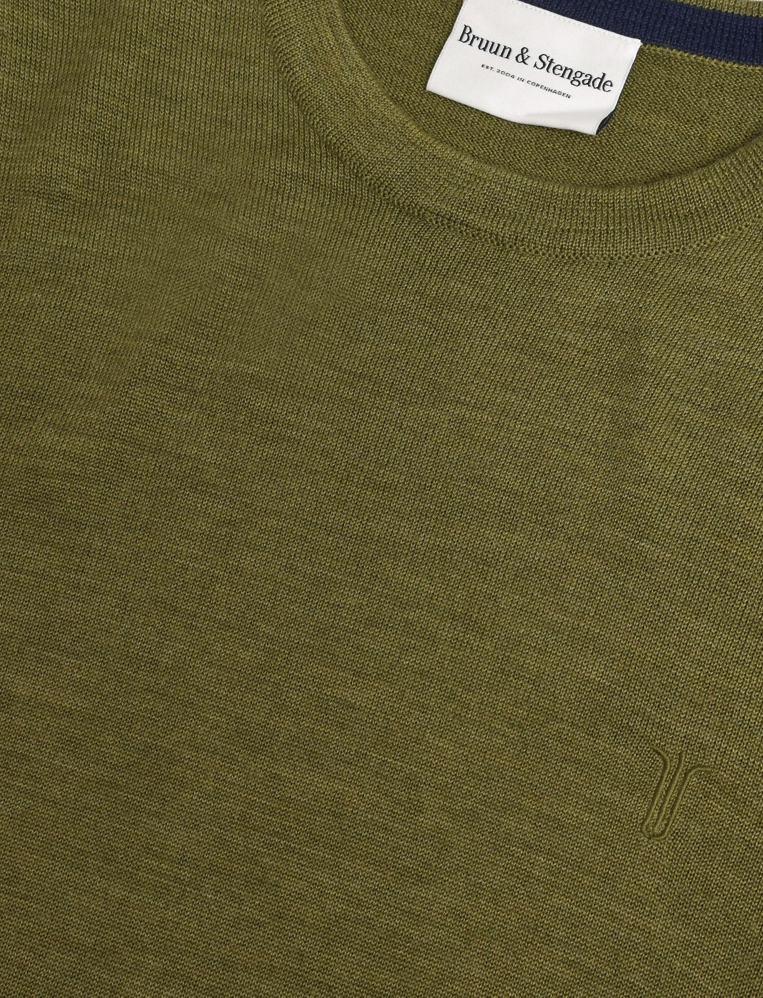 Bruun & Stengade - BS Jupiter Regular Fit Knitwear - rund hals - bright green - 5