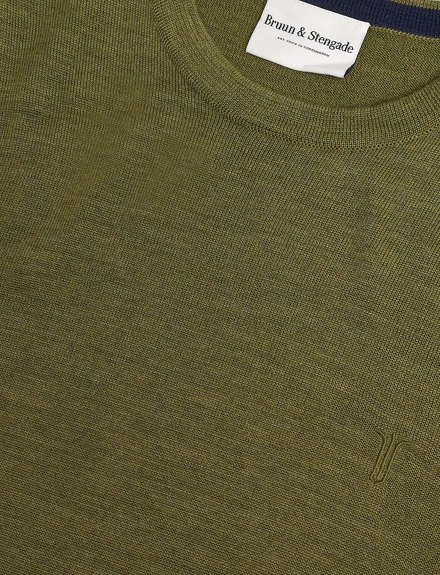 Bruun & Stengade - BS Jupiter Regular Fit Knitwear - rund hals - bright green - 5
