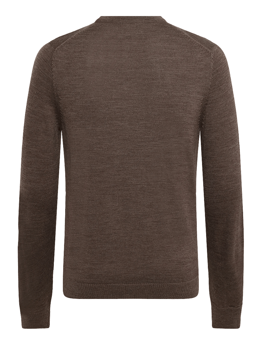 Bruun & Stengade - BS Jupiter Regular Fit Knitwear - rundhals - brown - 1
