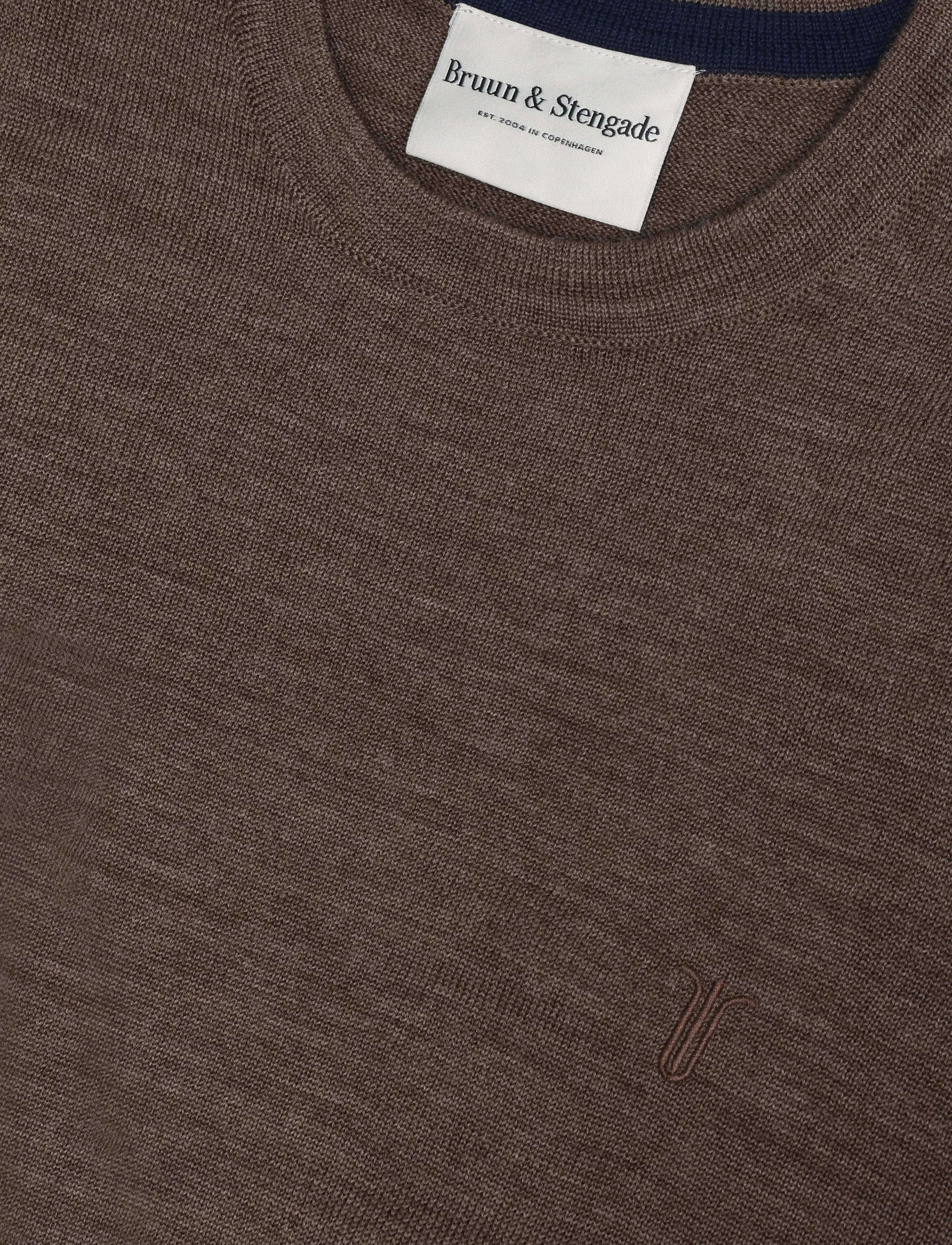 Bruun & Stengade - BS Jupiter Regular Fit Knitwear - rundhals - brown - 2