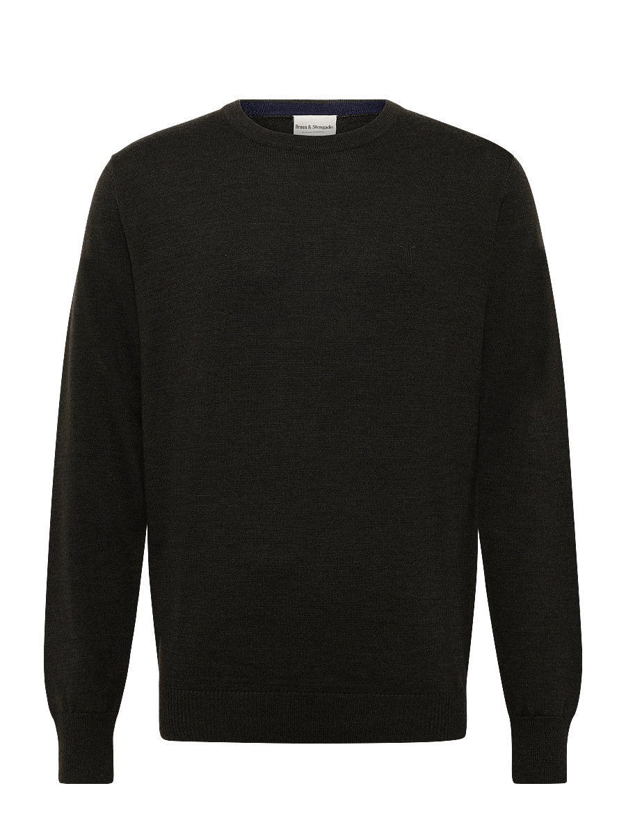 Bruun & Stengade - BS Jupiter Regular Fit Knitwear - rundhals - green - 0