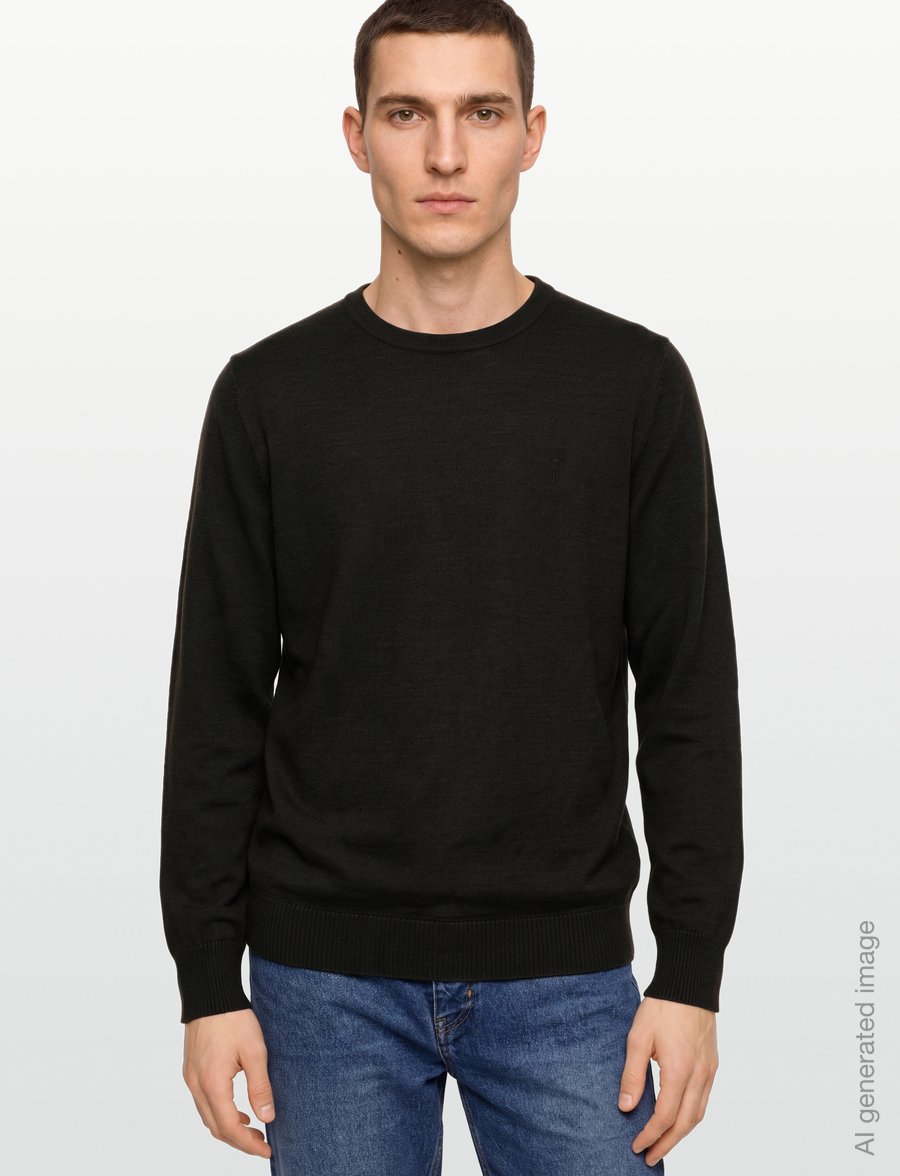 Bruun & Stengade - BS Jupiter Regular Fit Knitwear - round necks - green - 3