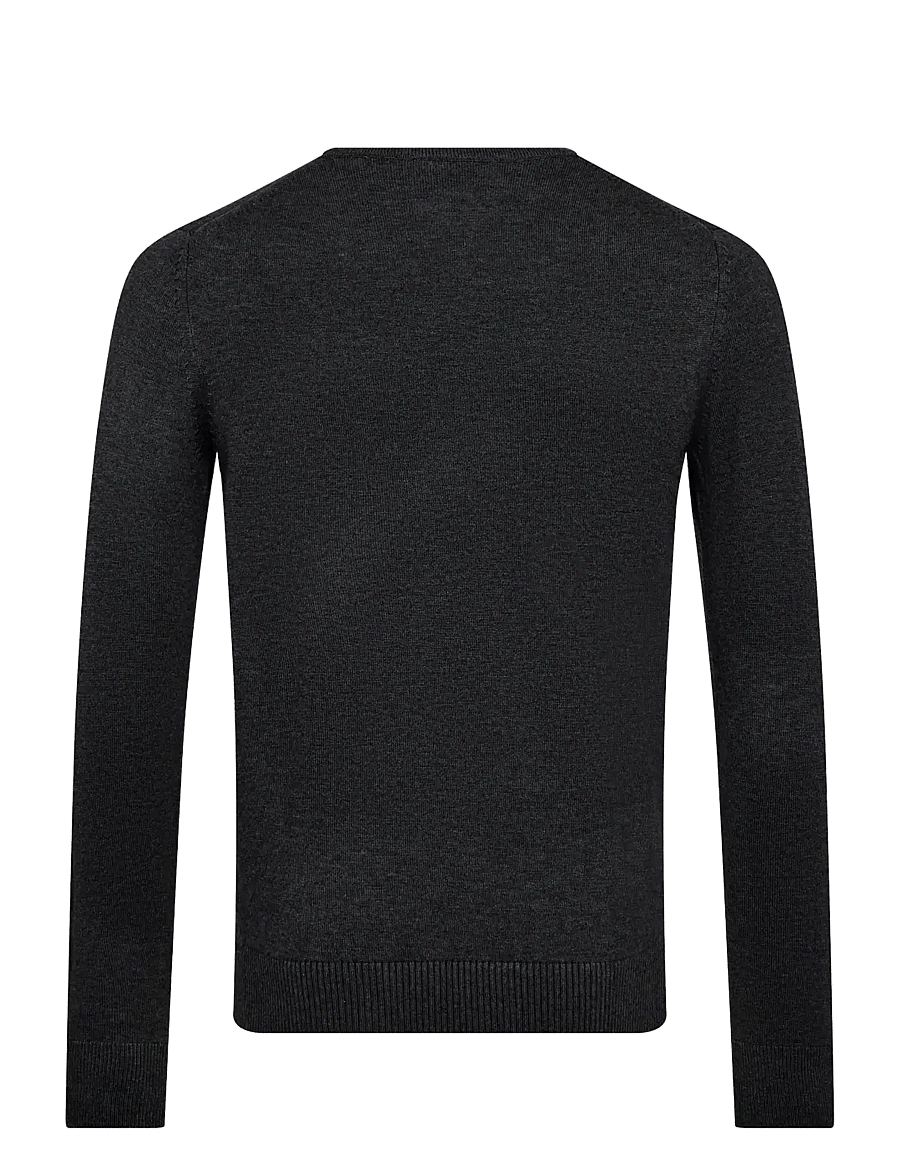 Bruun & Stengade - BS Jupiter Regular Fit Knitwear - rundhalsad - grey - 1
