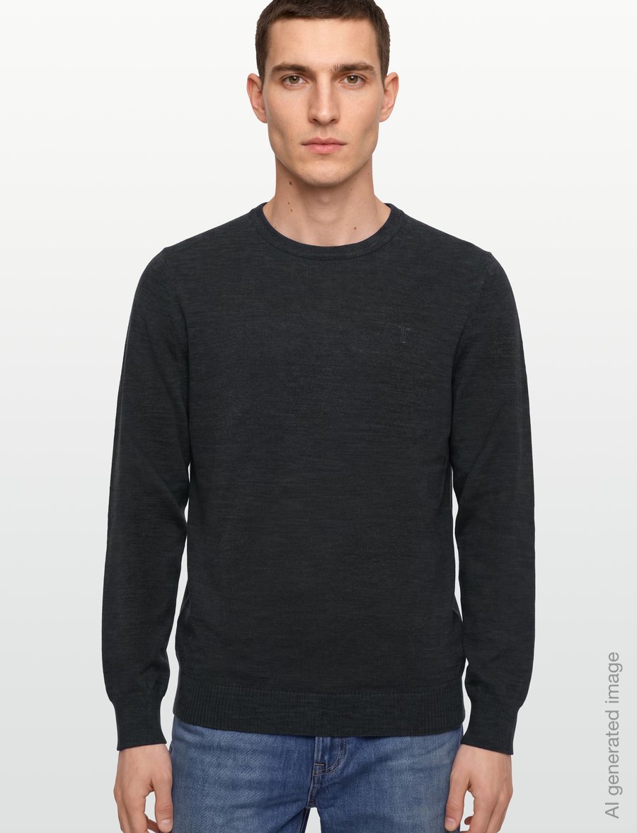 Bruun & Stengade - BS Jupiter Regular Fit Knitwear - rundhals - grey - 3