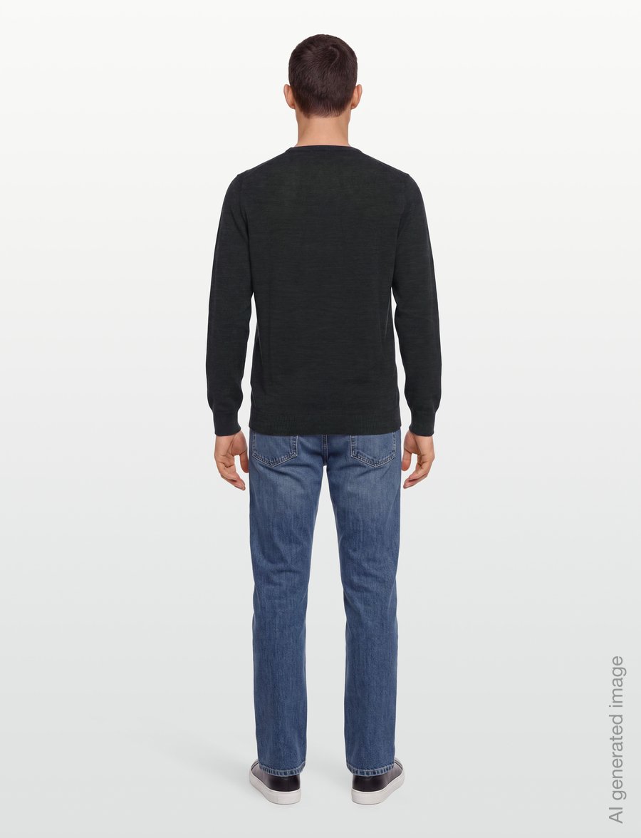 Bruun & Stengade - BS Jupiter Regular Fit Knitwear - rundhals - grey - 4