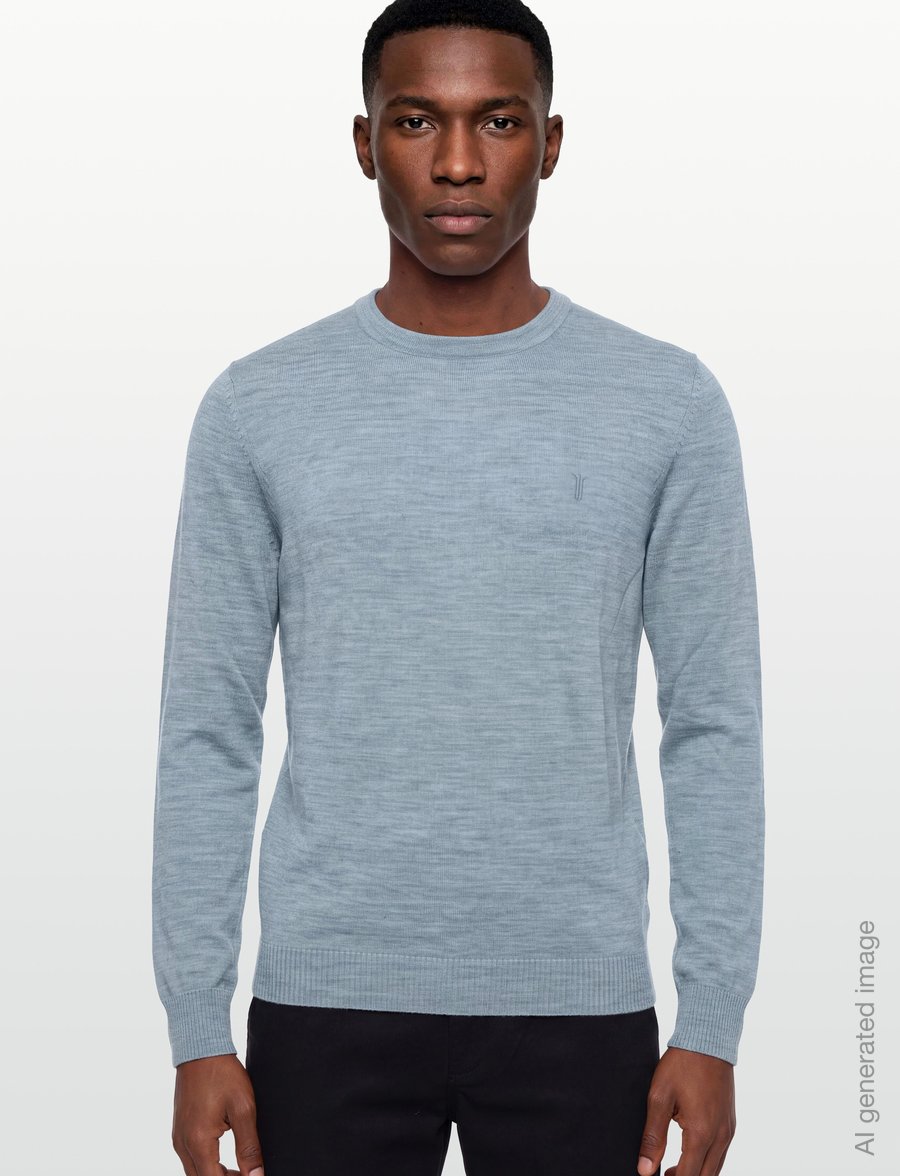 Bruun & Stengade - BS Jupiter Regular Fit Knitwear - rundhals - light blue - 3