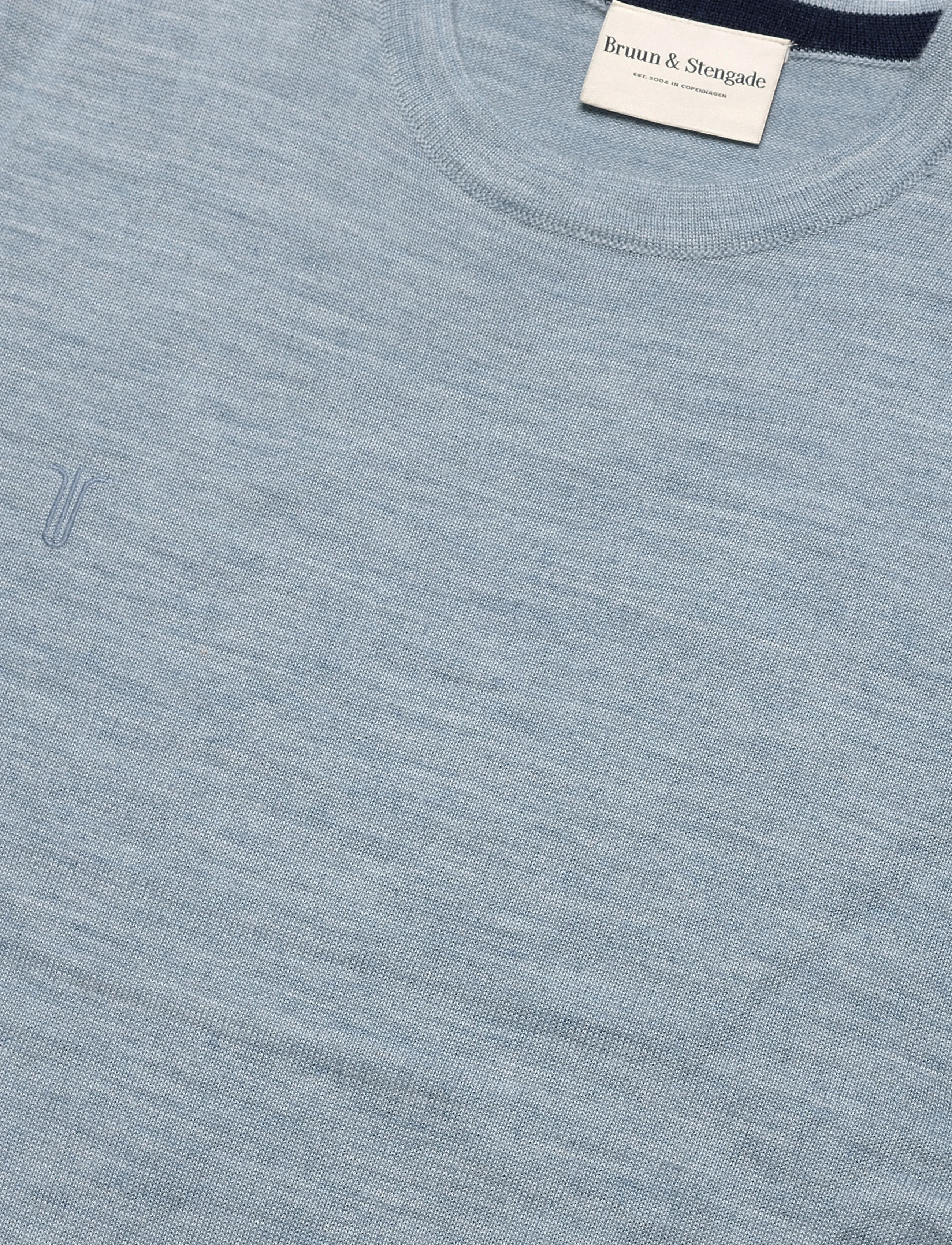 Bruun & Stengade - BS Jupiter Regular Fit Knitwear - rundhals - light blue - 5