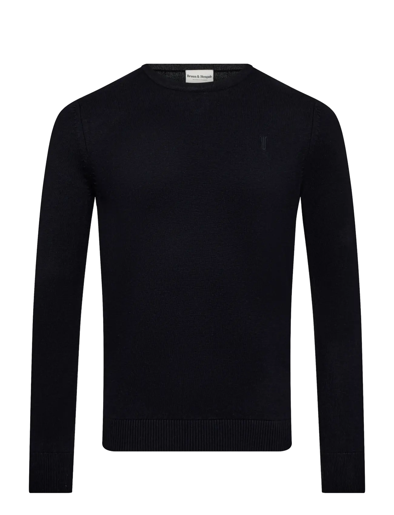 Bruun & Stengade BS Jupiter Regular Fit Knitwear - Rundhals - NAVY / navy