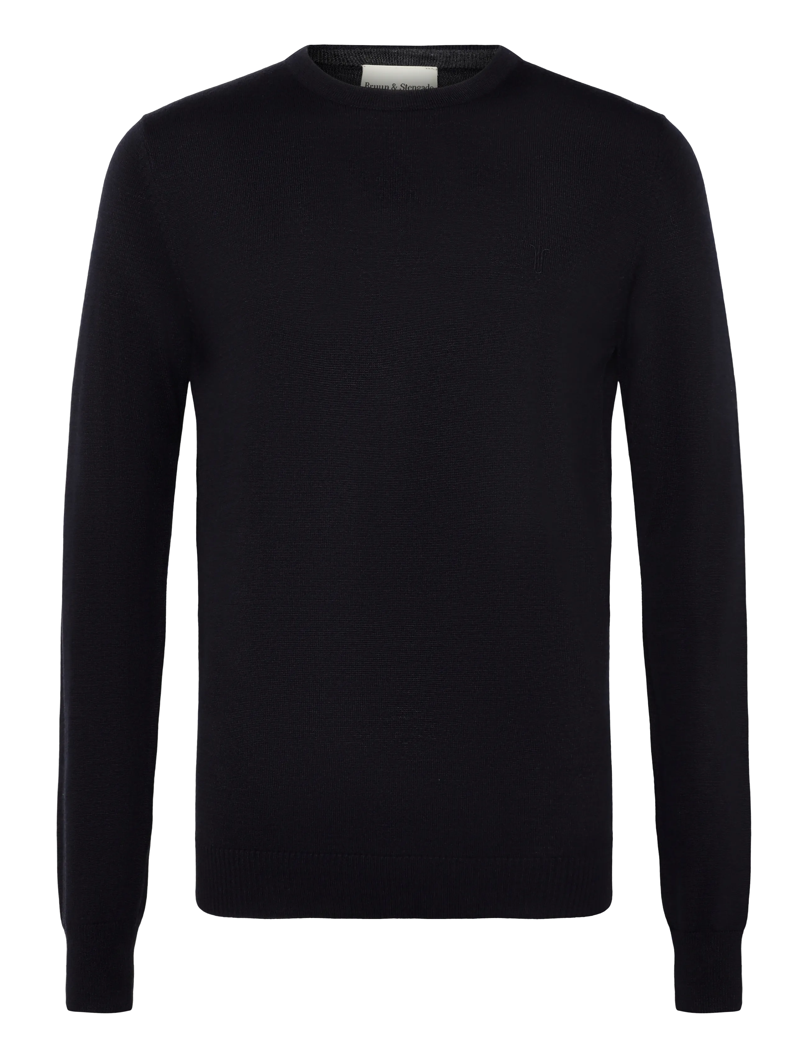 Bruun & Stengade BS Jupiter Regular Fit Knitwear - Round Necks - NAVY / navy