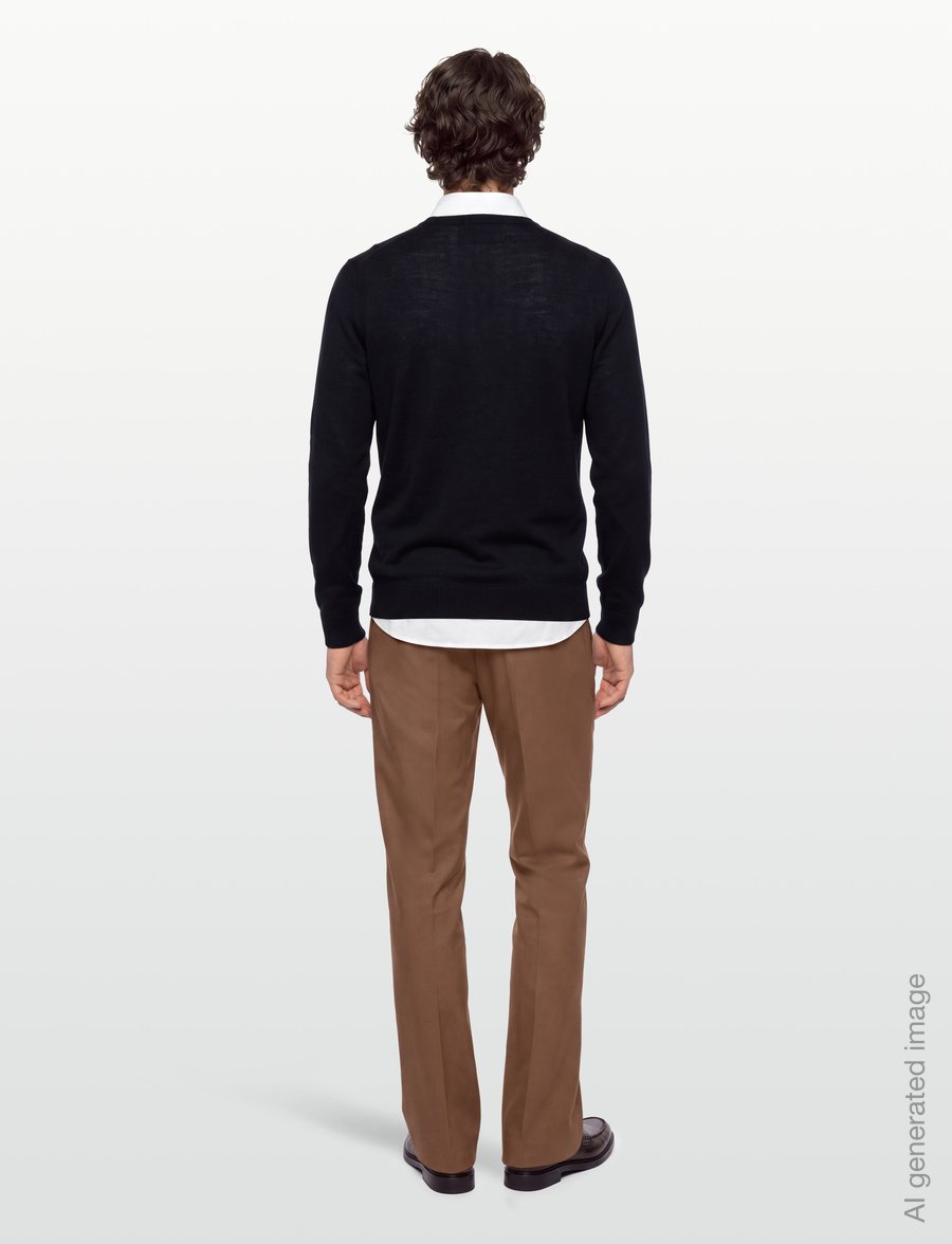 Bruun & Stengade - BS Jupiter Regular Fit Knitwear - rundhals - navy - 4