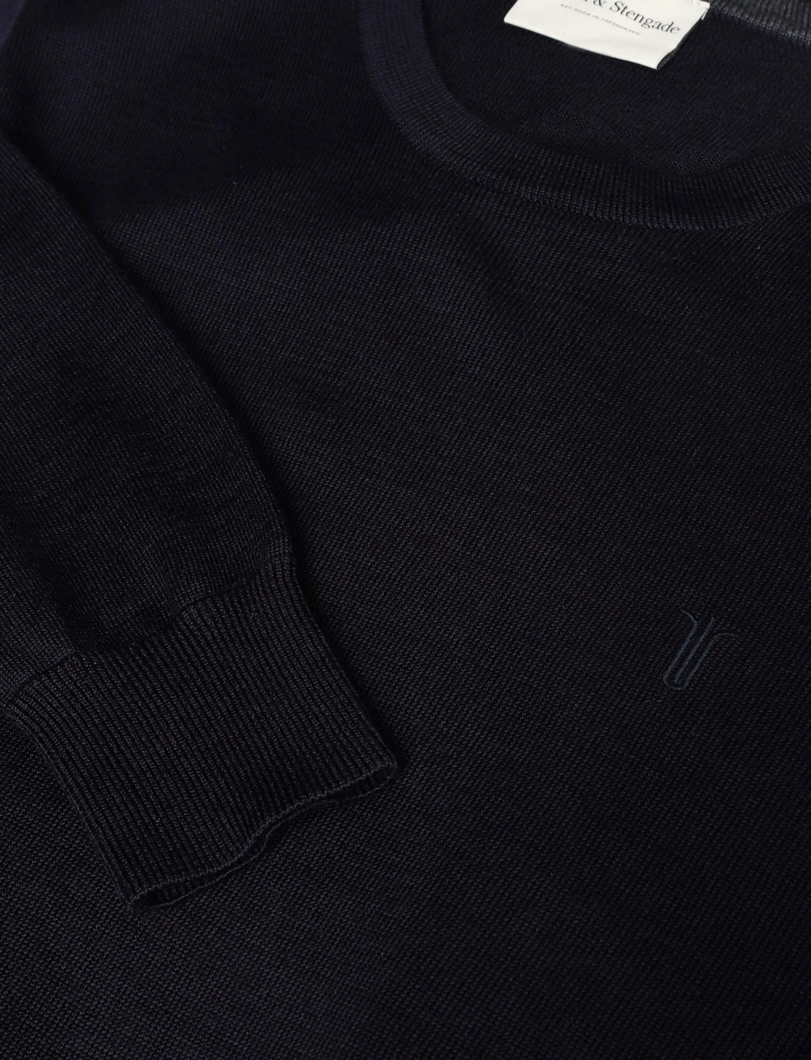 Bruun & Stengade - BS Jupiter Regular Fit Knitwear - round necks - navy - 2