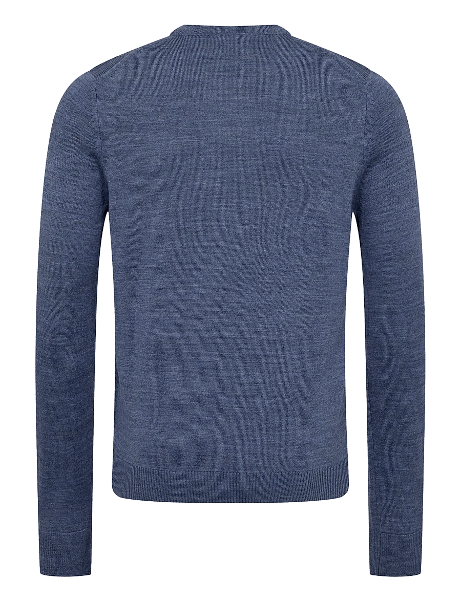 Bruun & Stengade - BS Jupiter Regular Fit Knitwear - rundhalsad - ocean - 1