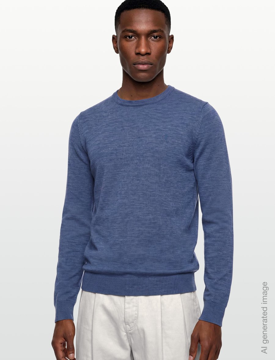 Bruun & Stengade - BS Jupiter Regular Fit Knitwear - rundhals - ocean - 3