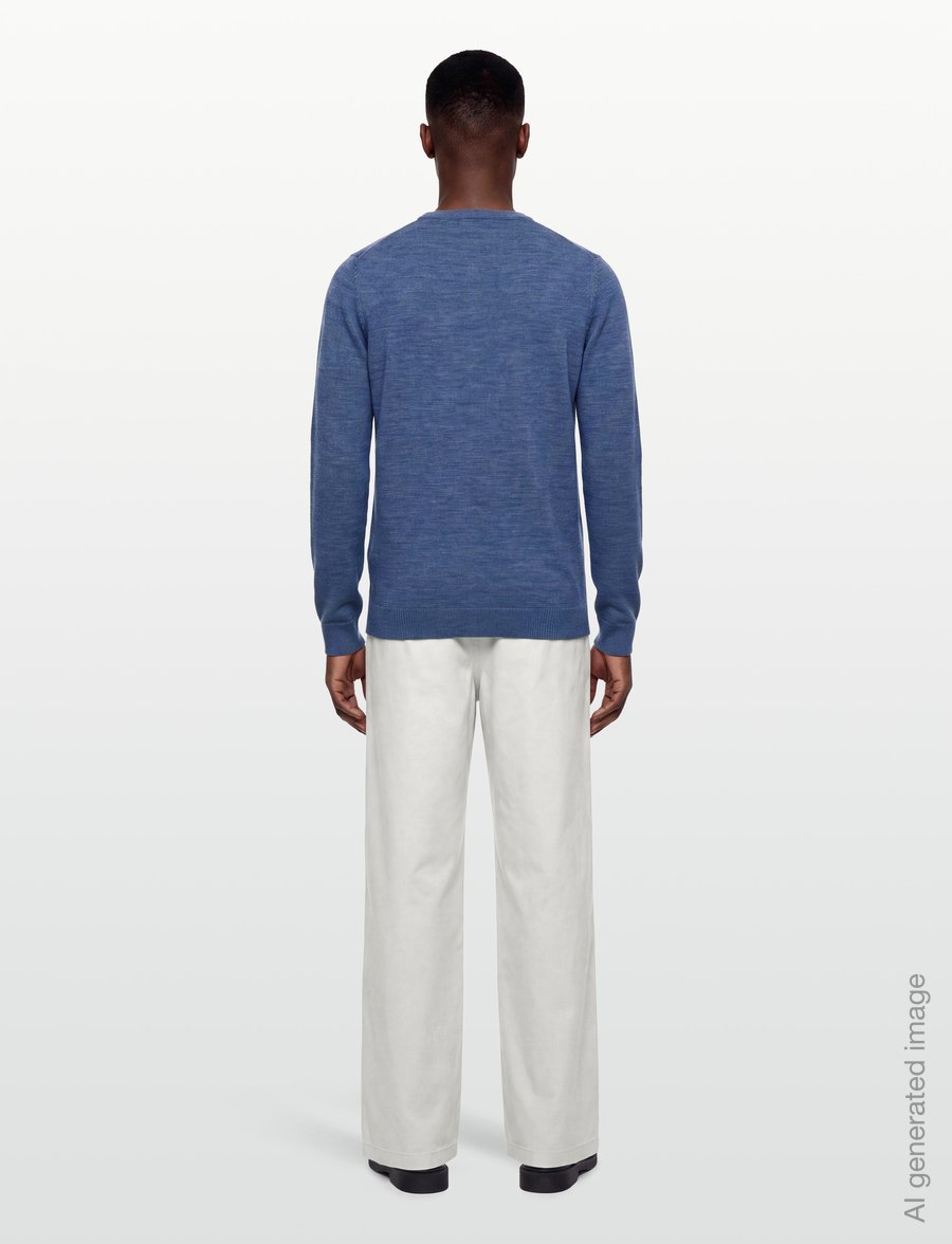 Bruun & Stengade - BS Jupiter Regular Fit Knitwear - rundhals - ocean - 4