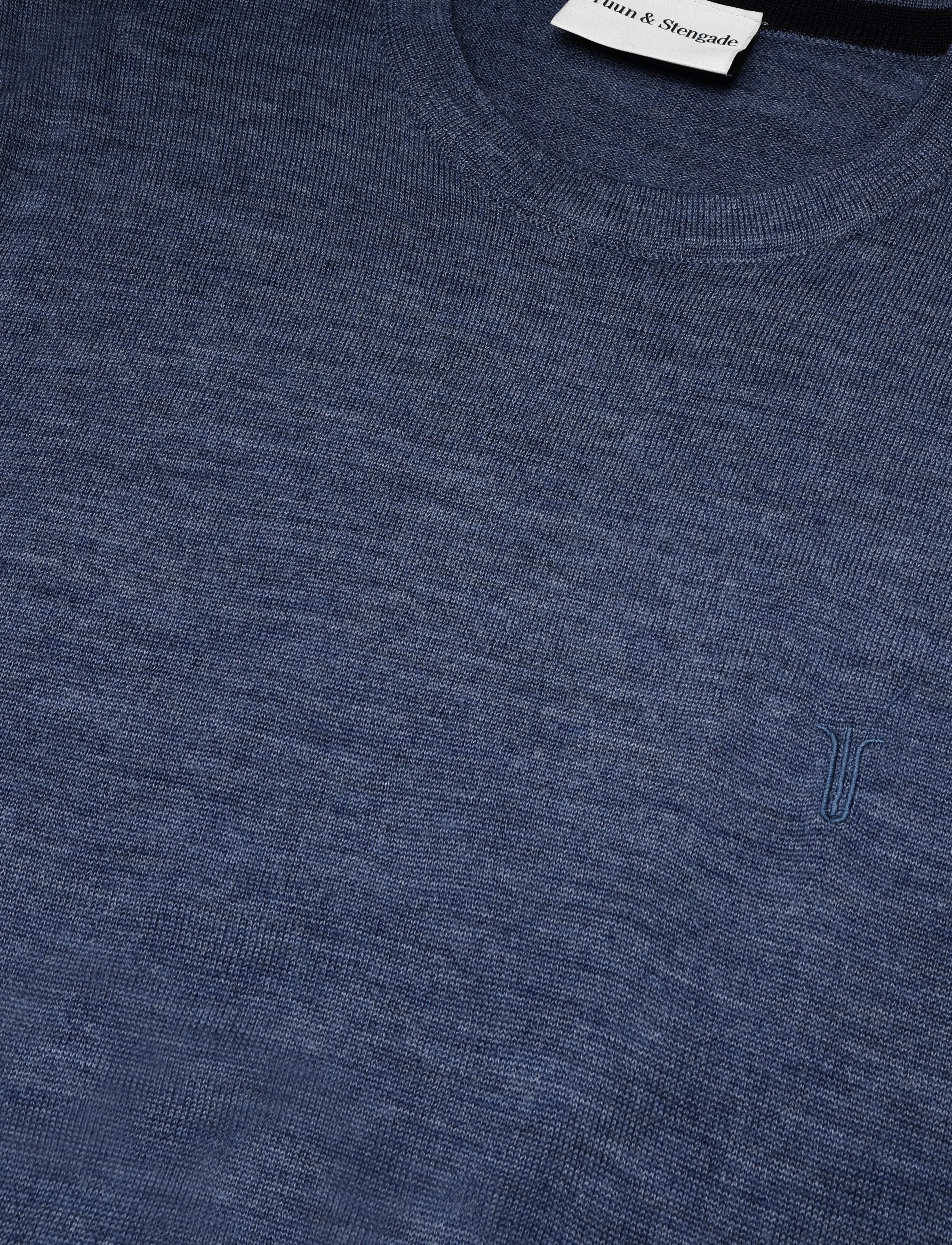 Bruun & Stengade - BS Jupiter Regular Fit Knitwear - rundhals - ocean - 5