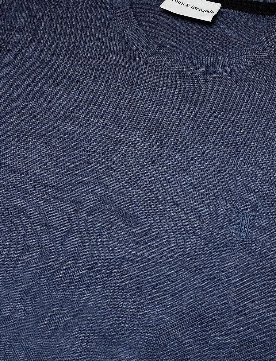 Bruun & Stengade - BS Jupiter Regular Fit Knitwear - rundhals - ocean - 5