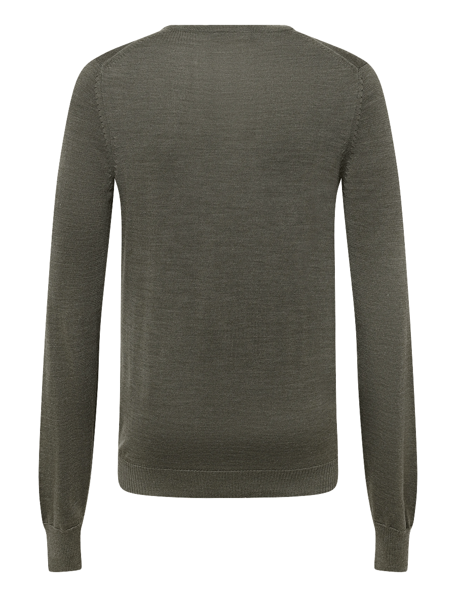 Bruun & Stengade - BS Jupiter Regular Fit Knitwear - rundhals - olive - 1