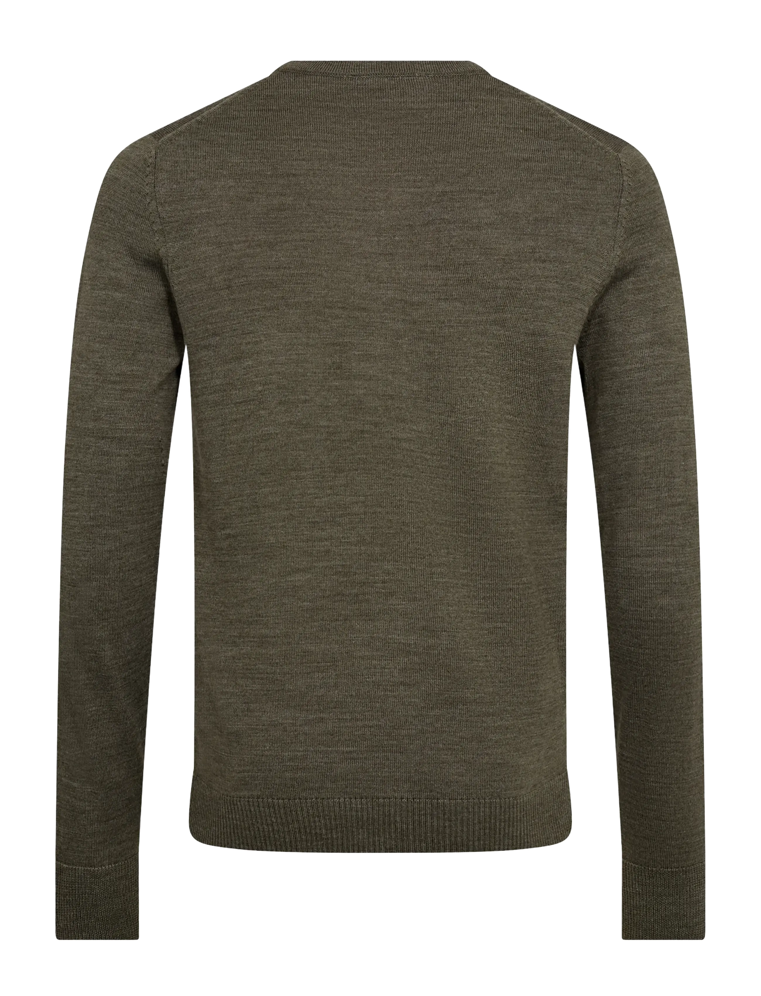 Bruun & Stengade - BS Jupiter Regular Fit Knitwear - rundhalsad - olive - 1