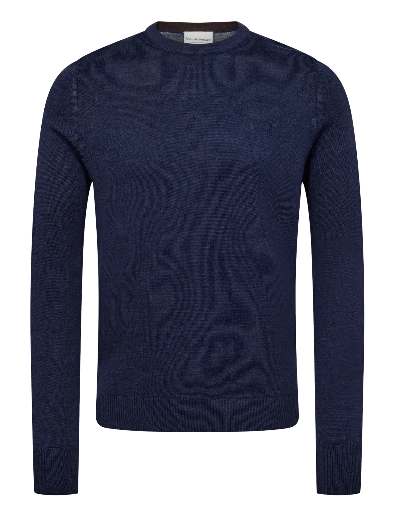 Bruun & Stengade BS Jupiter Regular Fit Knitwear - Rundhals - THUNDER / navy