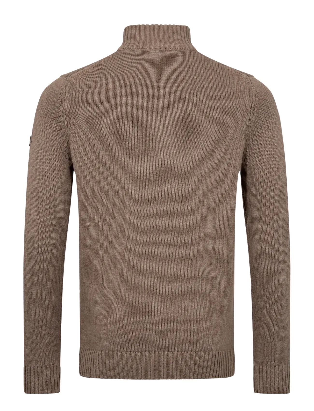 Bruun & Stengade - BS Cunha Regular Fit Knitwear - pullover mit halbem reißverschluss - brown - 1