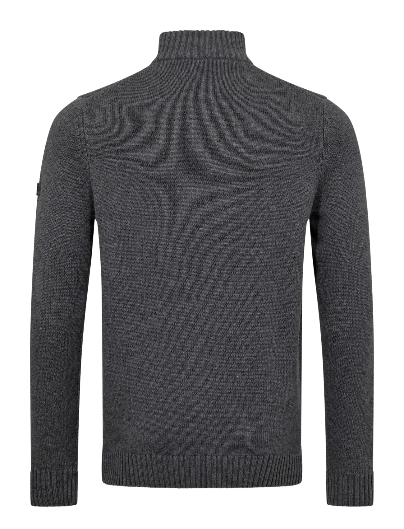 Bruun & Stengade - BS Cunha Regular Fit Knitwear - halfzip strik - grey - 1