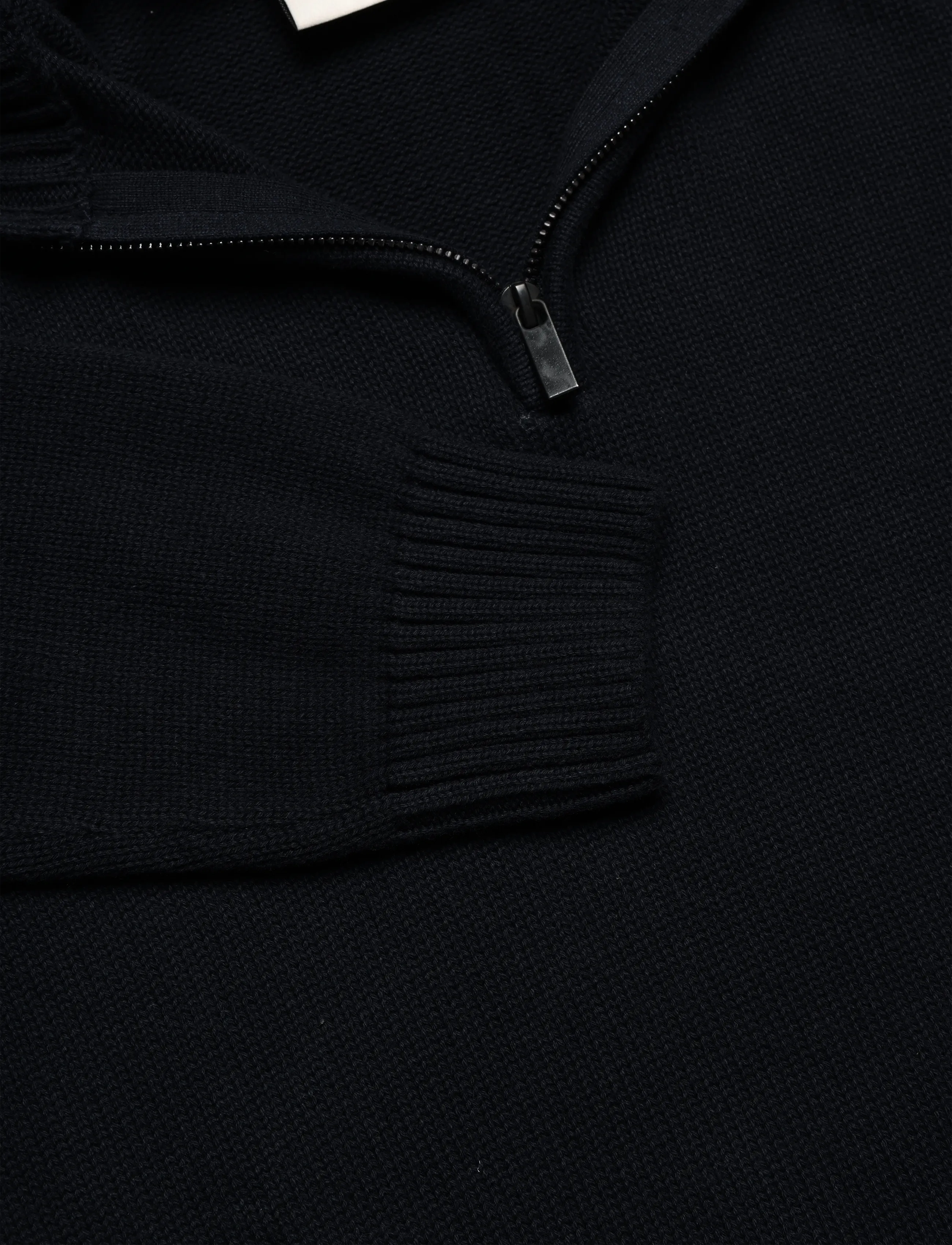 Bruun & Stengade - BS Cunha Regular Fit Knitwear - pullover mit halbem reißverschluss - navy - 5