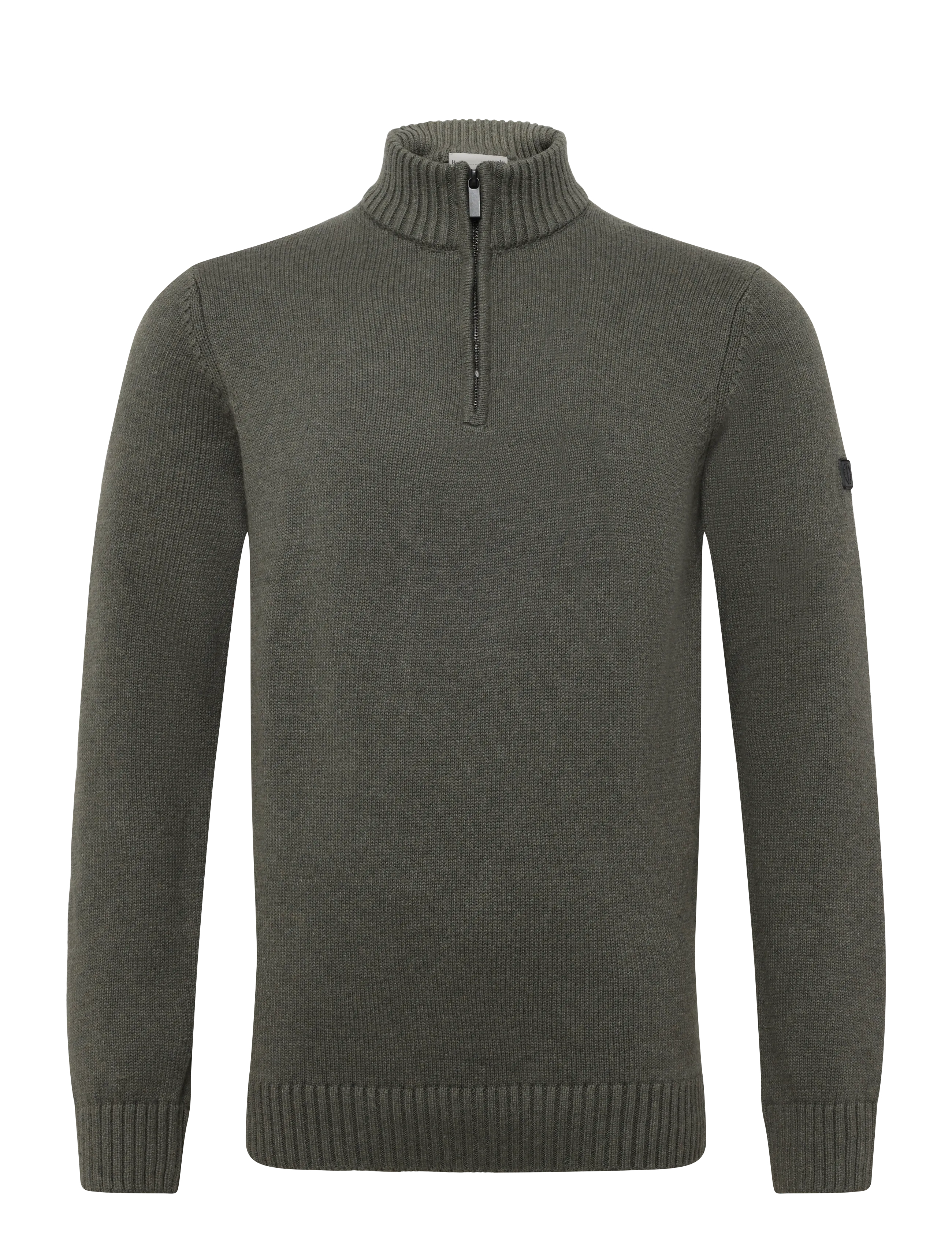 Bruun & Stengade BS Cunha Regular Fit Knitwear - Kudumid - OLIVE / khaki/green