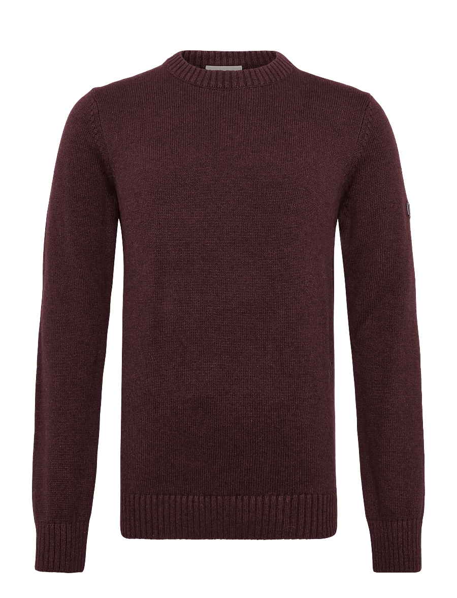 Bruun & Stengade - BS Rapa Regular Fit Knitwear - round necks - bordeaux - 1