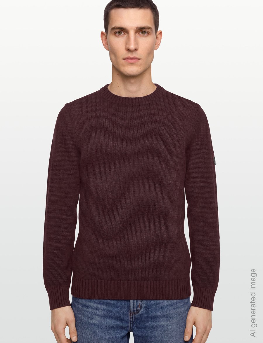 Bruun & Stengade - BS Rapa Regular Fit Knitwear - round necks - bordeaux - 3