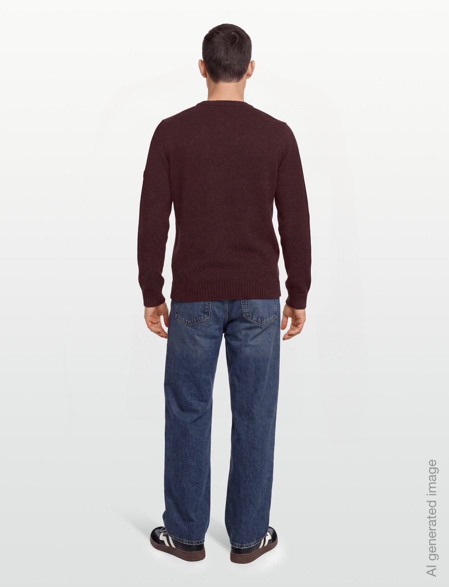 Bruun & Stengade - BS Rapa Regular Fit Knitwear - round necks - bordeaux - 4