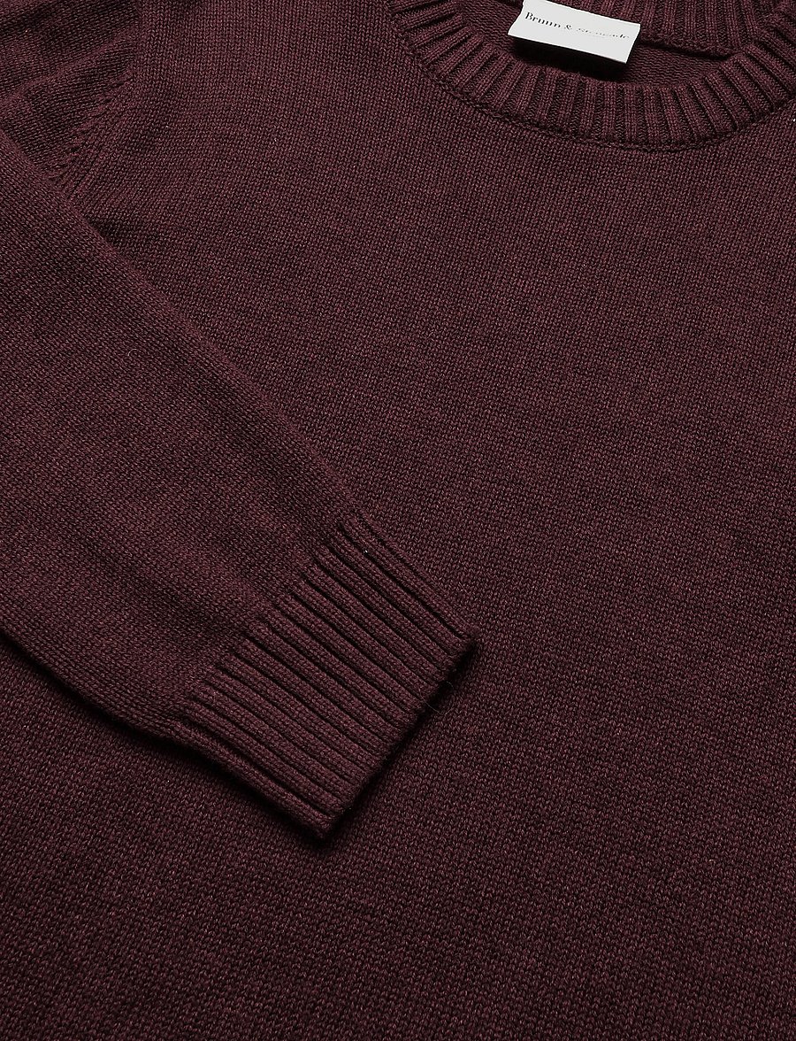 Bruun & Stengade - BS Rapa Regular Fit Knitwear - round necks - bordeaux - 5