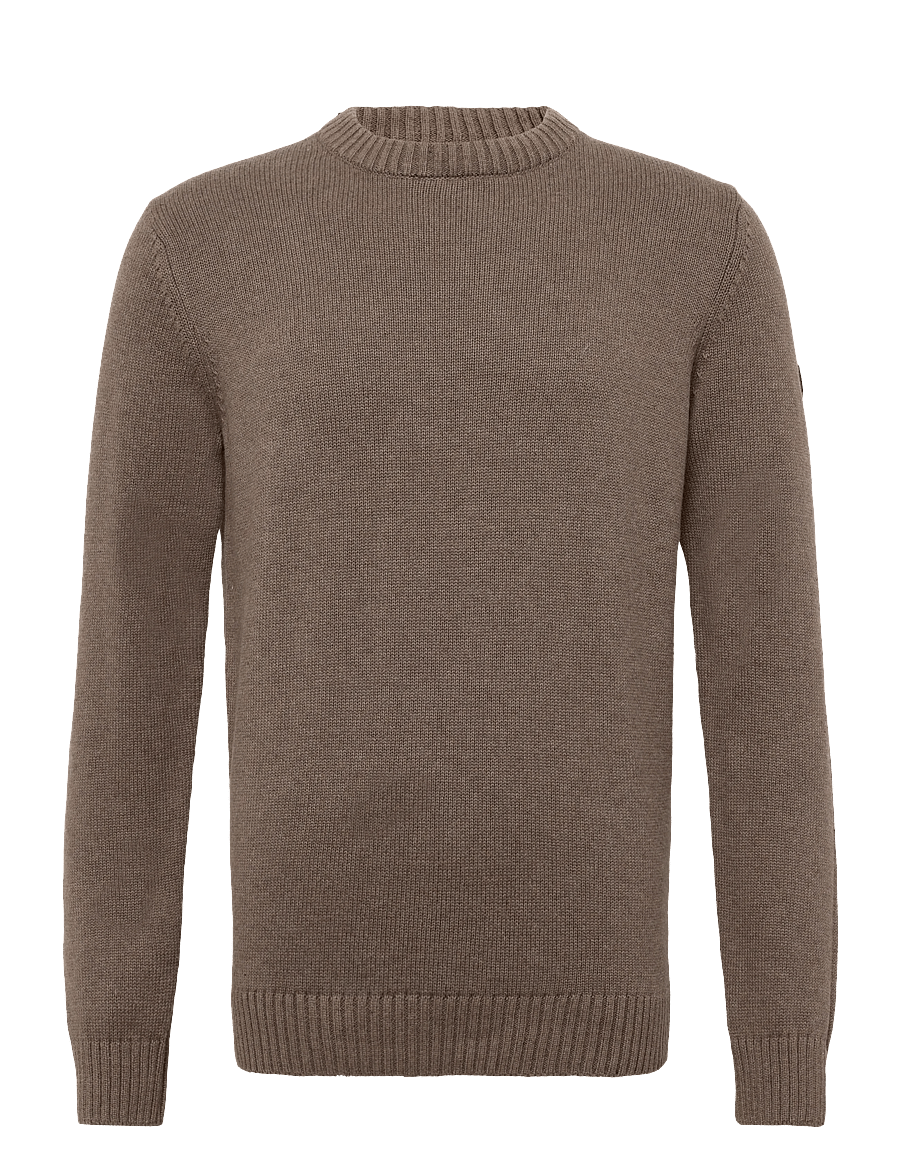 Bruun & Stengade - BS Rapa Regular Fit Knitwear - round necks - brown - 1