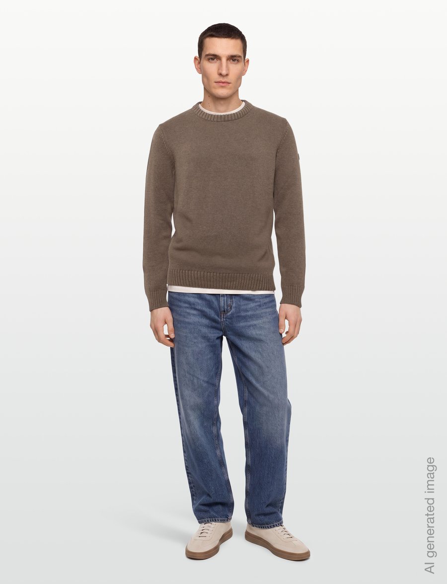 Bruun & Stengade - BS Rapa Regular Fit Knitwear - round necks - brown - 0