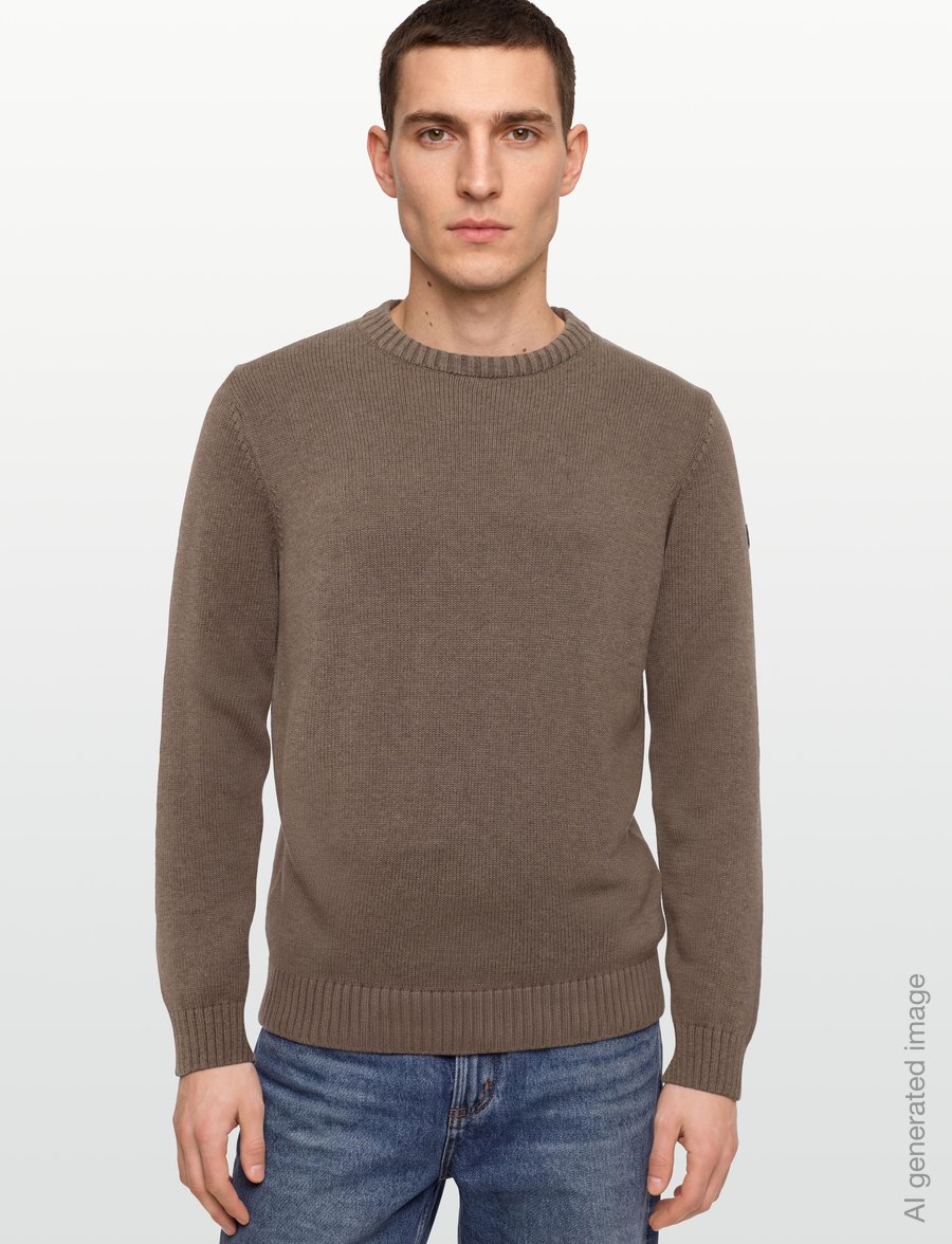Bruun & Stengade - BS Rapa Regular Fit Knitwear - round necks - brown - 3