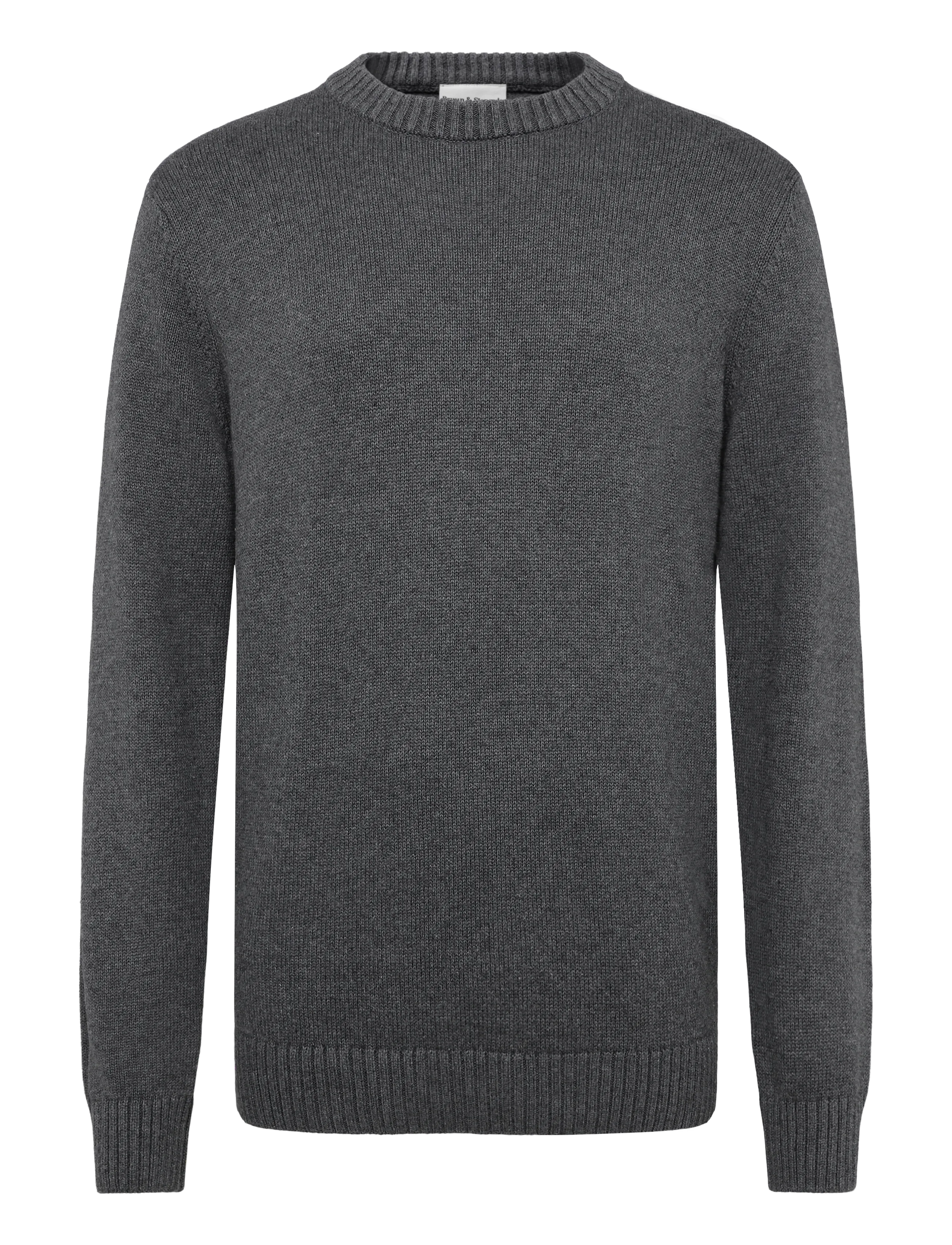 Bruun & Stengade Bs Rapa Regular Fit Knitwear, XXL, Grau - Round Necks, Männerswear