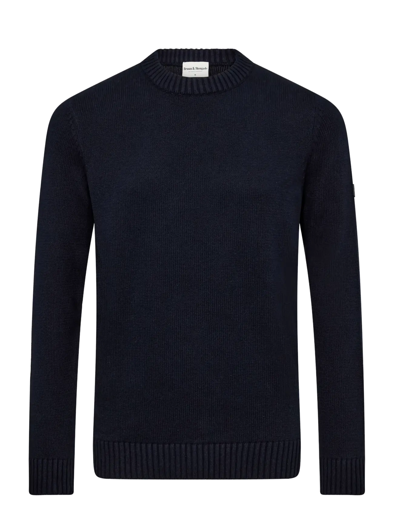 Bruun & Stengade BS Rapa Regular Fit Knitwear - Rundhals - NAVY / navy