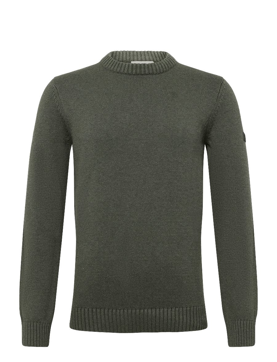 Bruun & Stengade - BS Rapa Regular Fit Knitwear - round necks - olive - 1