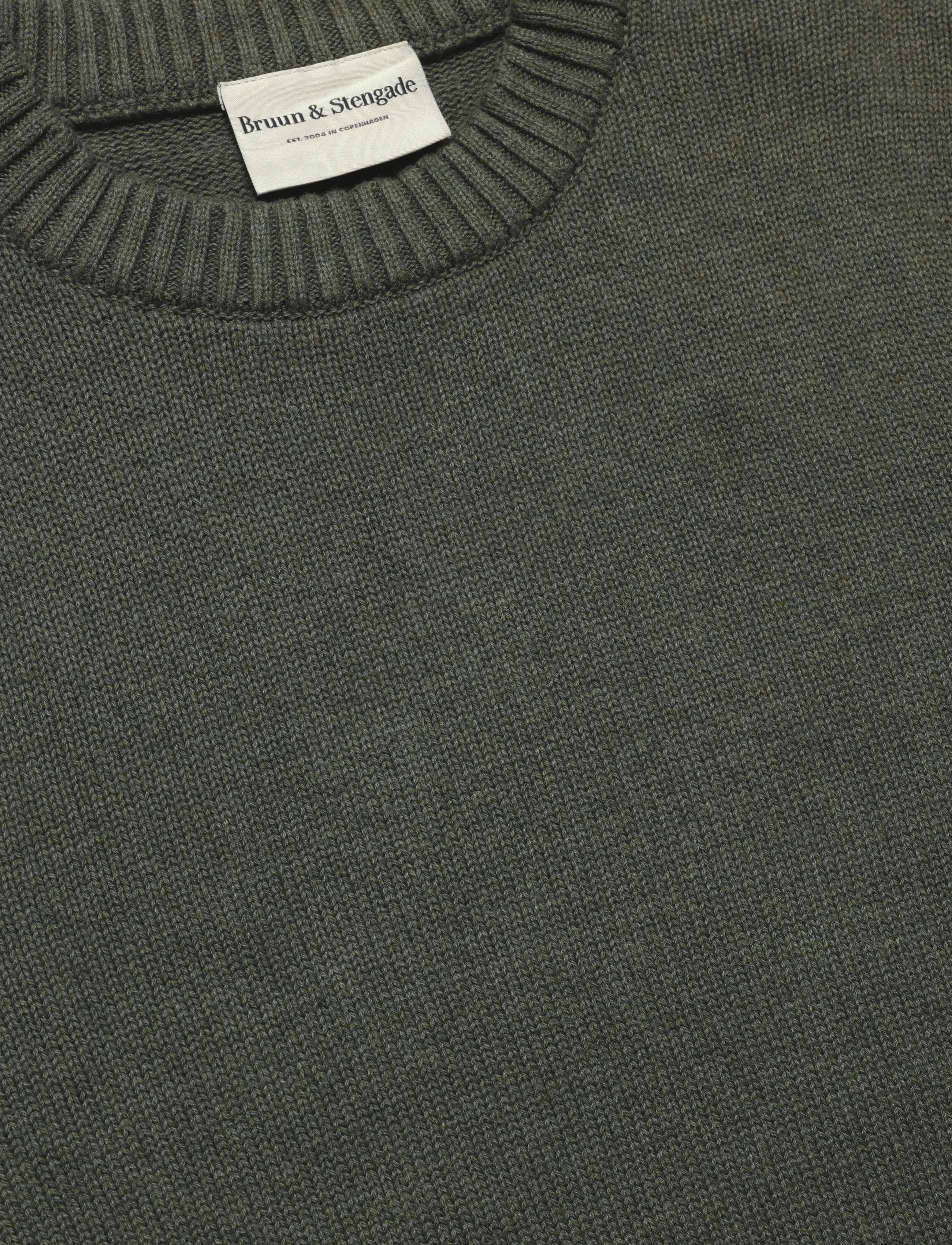 Bruun & Stengade - BS Rapa Regular Fit Knitwear - rundhals - olive - 2
