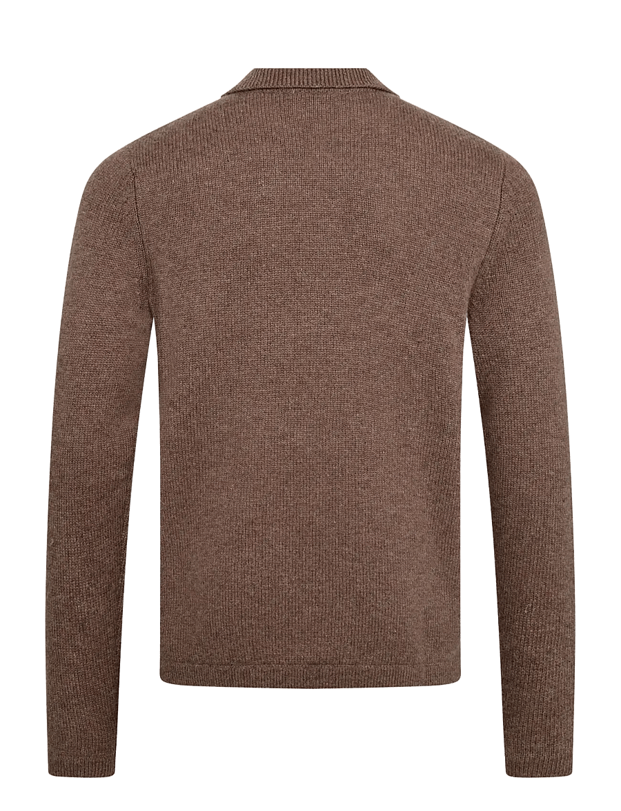 Bruun & Stengade - BS Moldova Regular Fit Knitwear - koftor - mink - 2