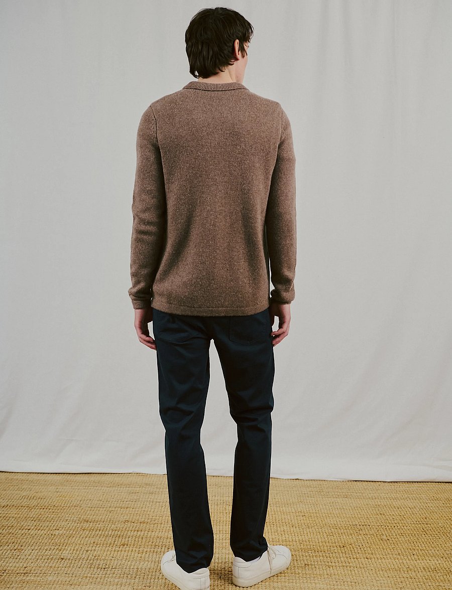 Bruun & Stengade - BS Moldova Regular Fit Knitwear - koftor - mink - 0