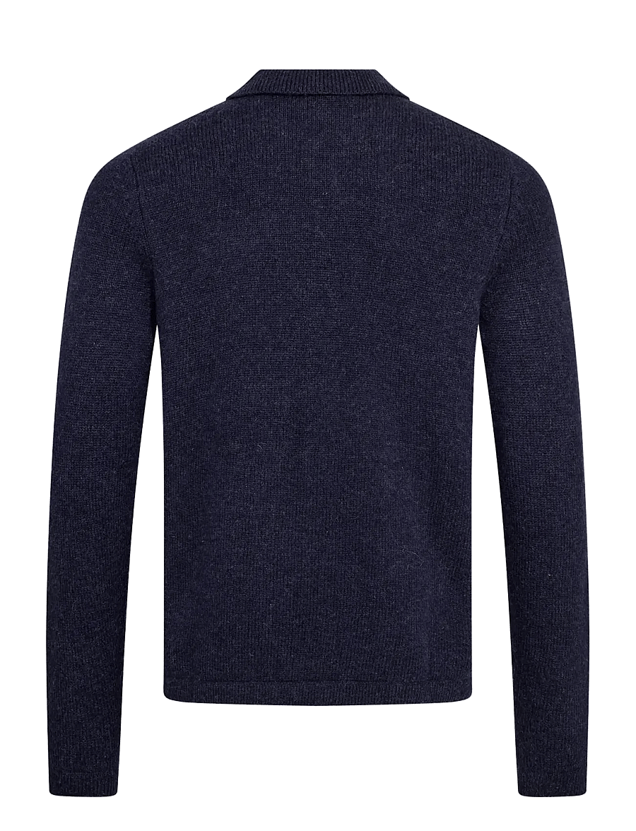 Bruun & Stengade - BS Moldova Regular Fit Knitwear - koftor - navy - 2