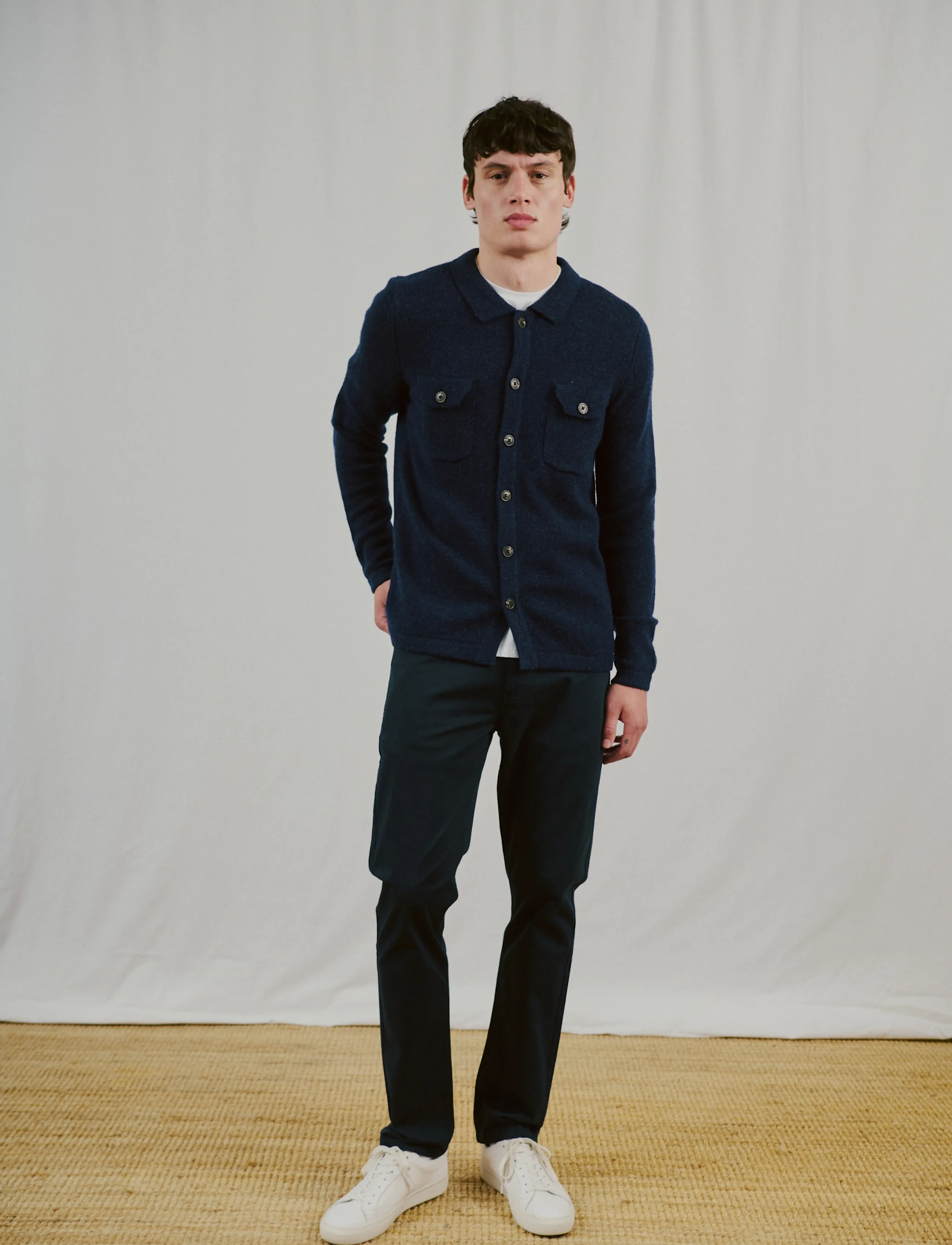 Bruun & Stengade - BS Moldova Regular Fit Knitwear - koftor - navy - 3