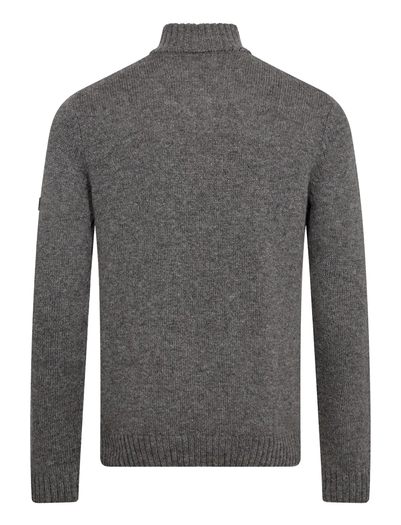Bruun & Stengade - BS Socotra Regular Fit Knitwear - half zip jumpers - grey - 1