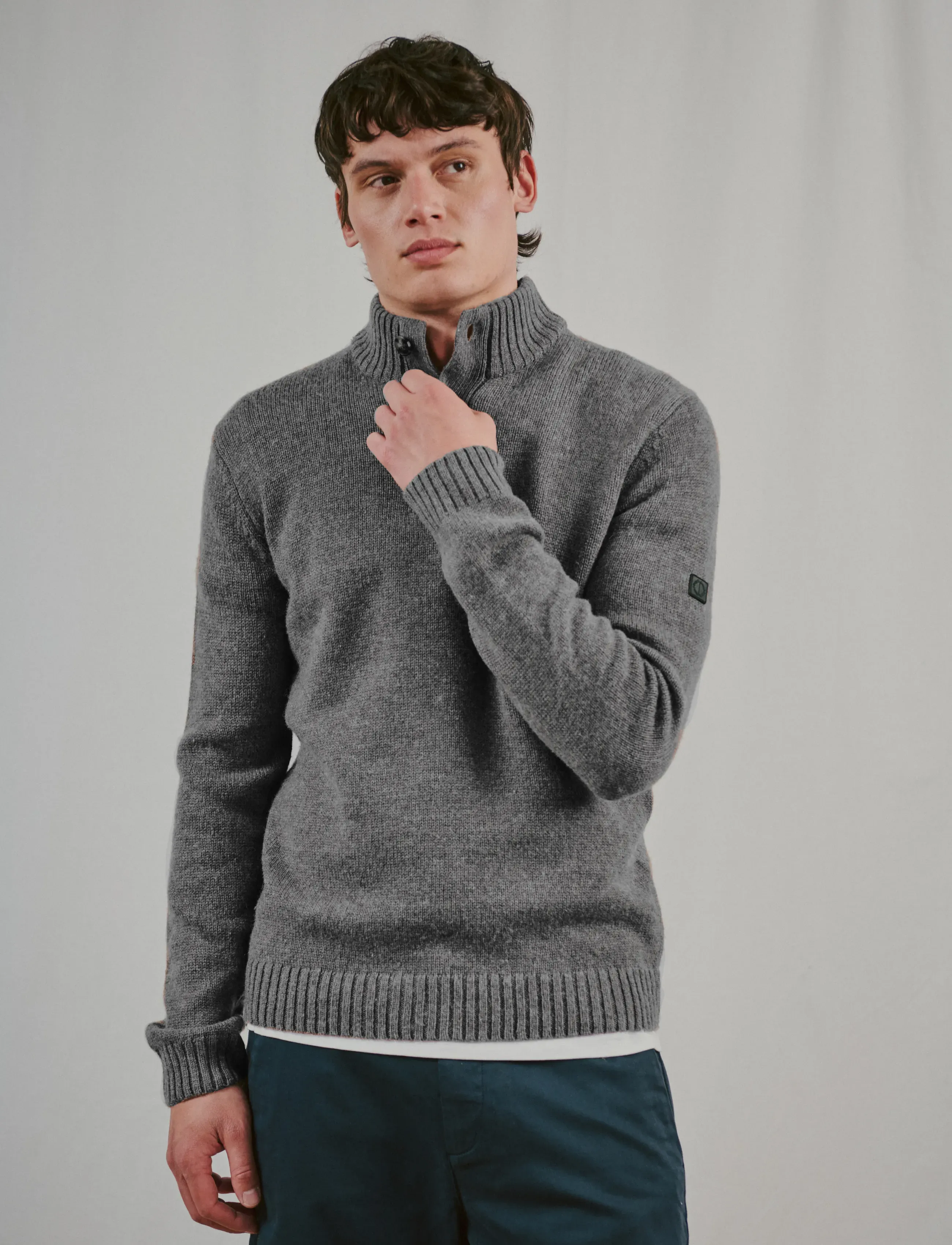 Bruun & Stengade - BS Socotra Regular Fit Knitwear - sügisesed riided - grey - 0