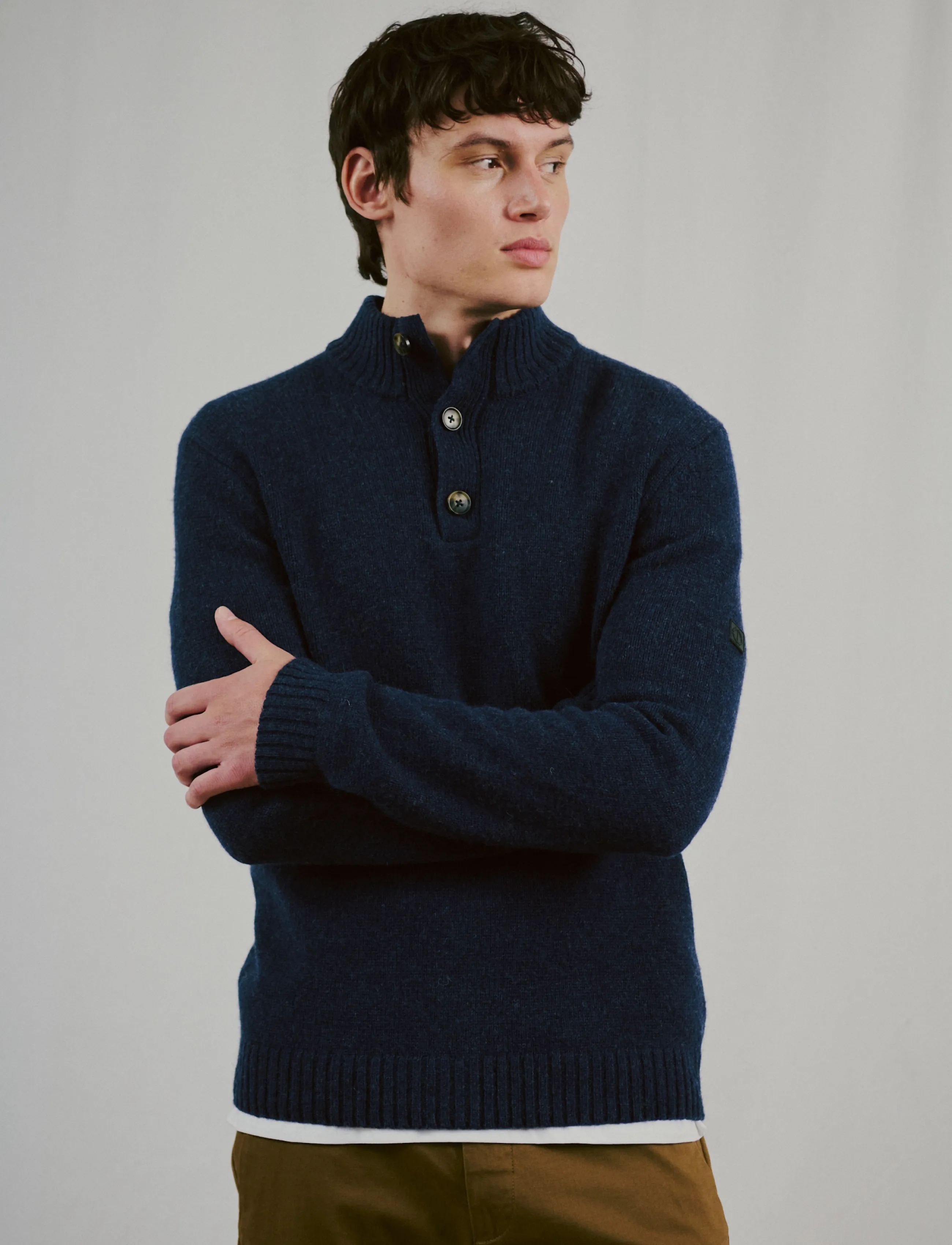 Bruun & Stengade BS Socotra Regular Fit Knitwear - Kollektioner - NAVY / navy