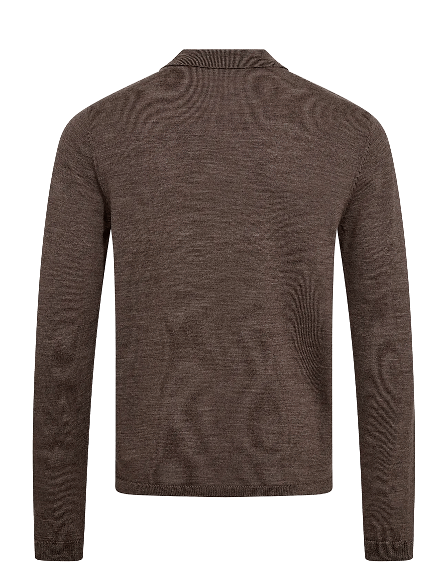 Bruun & Stengade - BS Zaouma Regular Fit Knitwear - kardiganid - dark brown - 2