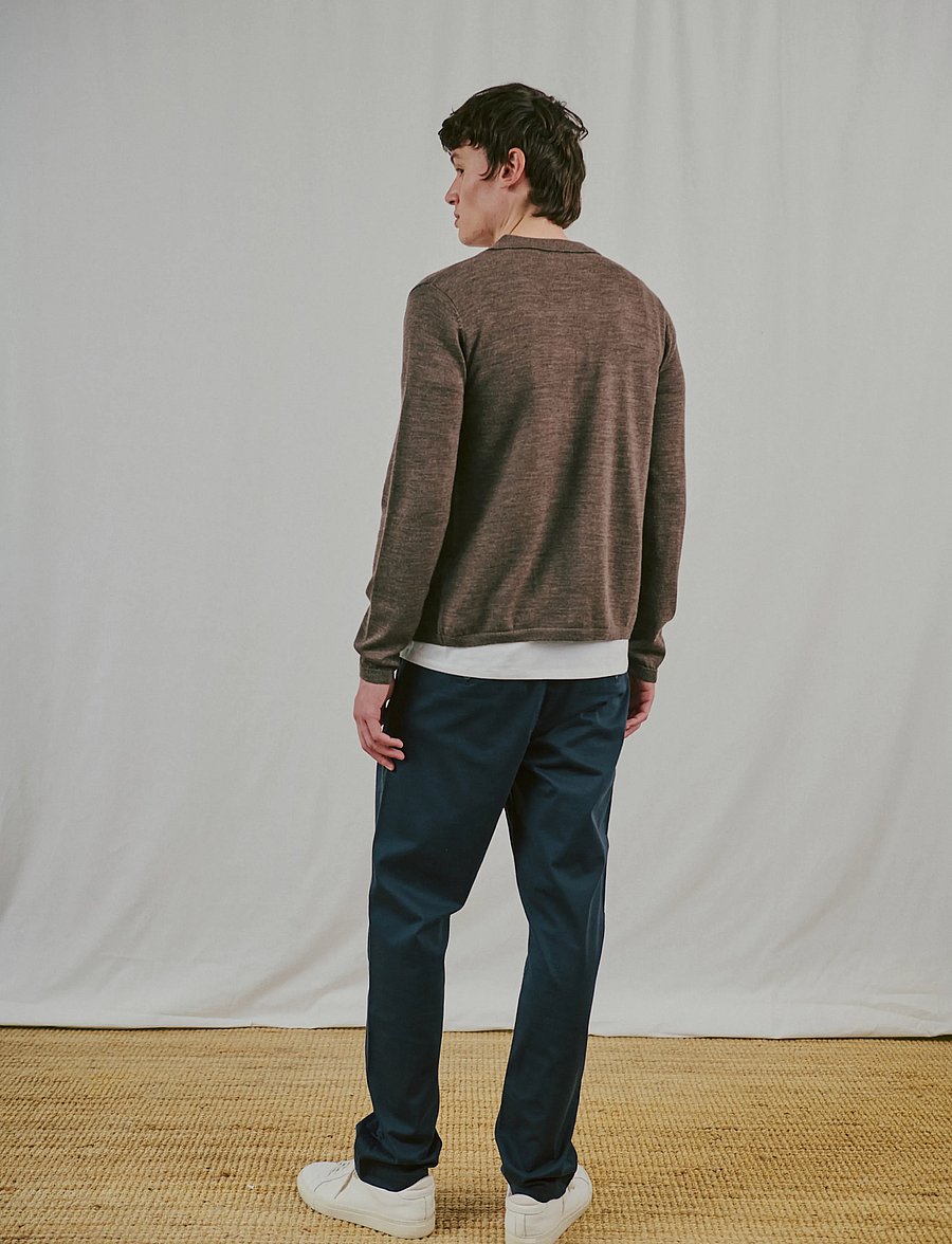 Bruun & Stengade - BS Zaouma Regular Fit Knitwear - kardiganid - dark brown - 0