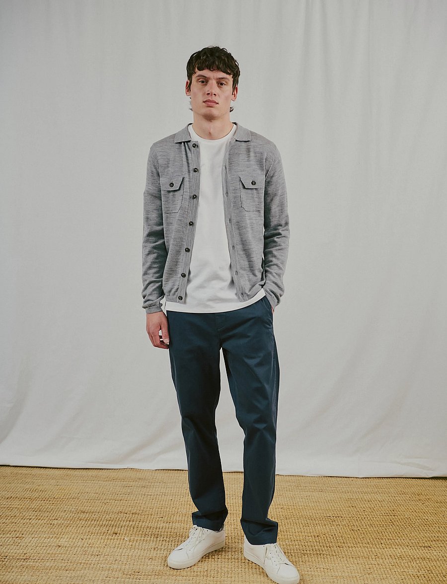 Bruun & Stengade - BS Zaouma Regular Fit Knitwear - cardigans - grey - 0